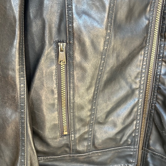 Sonoma Life Style Faux Leather Dark Brown Mens Jacket Size Large dark brown - Picture 2 of 11